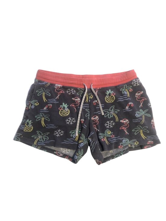 chubbies Other - Chubbies Lounge Sweat Shorts Mens XL Gray Boomshakalaka Christmas Flamingo Print